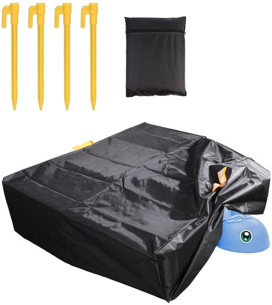 Sacca da sabbia impermeabile - Sacca da sabbia con coperchio - Tessuto Oxford 420D - Protezione sacca da sabbia all'aperto - Compreso sacchetto di stoccaggio - Dimensioni 98x88x30cm - Coperchio sacca da sabbia