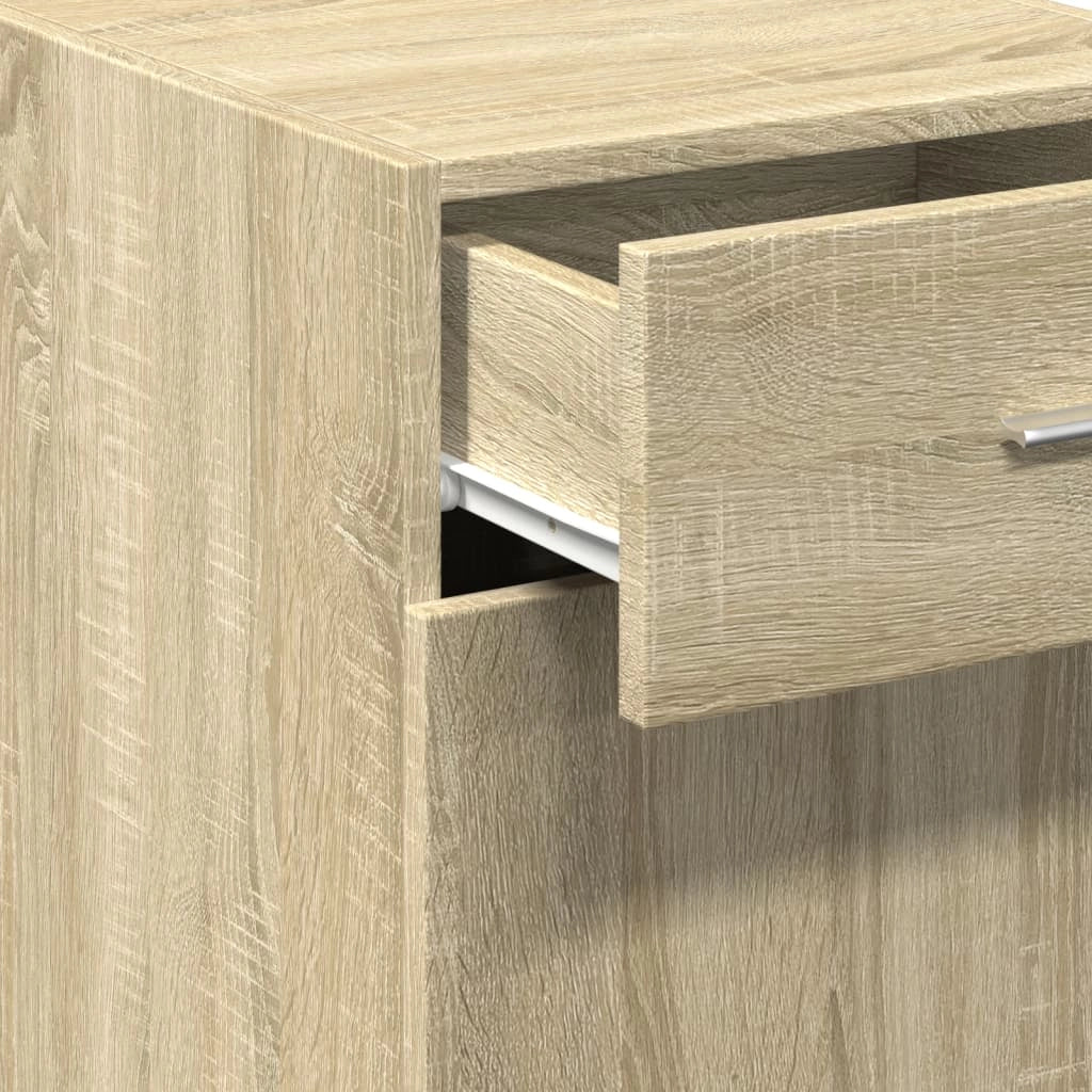 Mobiletto con cassettiera mobile contenitore organizer cucina soggiorno salotto sonoma 40 x 425 x 93 cm legno ingegnerizzato marrone 02_0031568