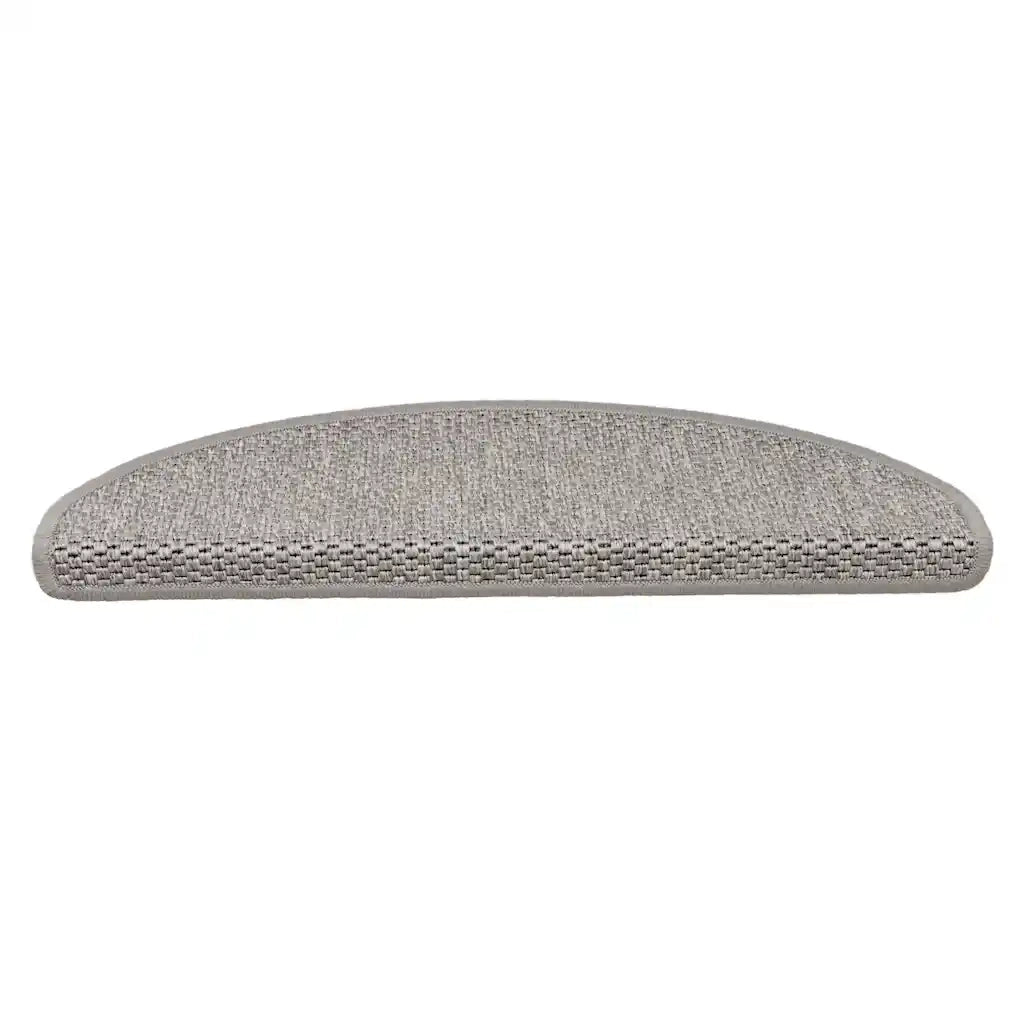 Tappeti Autoadesivi Scale Aspetto Sisal 15 pz | Gradini per Scale 65x21x4cm Argento