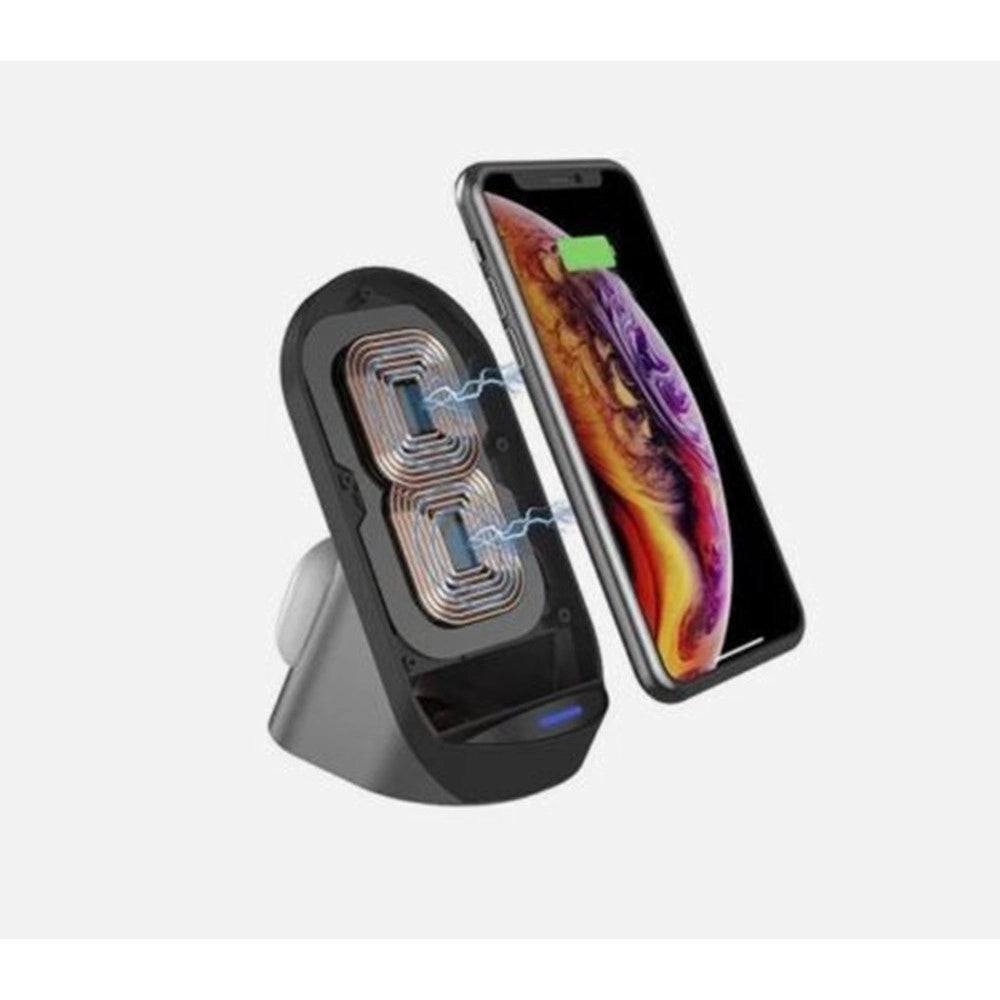 Trade Shop - Caricabatterie Supporto Di Ricarica Rapida Wireless 20w 3in1 Smartphone Smartwatch Q-wx600 -
