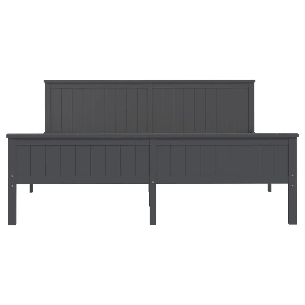 Giroletto Grigio in Legno Massello di Pino 200x200 cm 322208