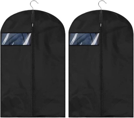 Hoezen per due - Opvougbili e lavabili - Stoffa impermeabile - Con finestra e cerniera - 61 x 104 cm