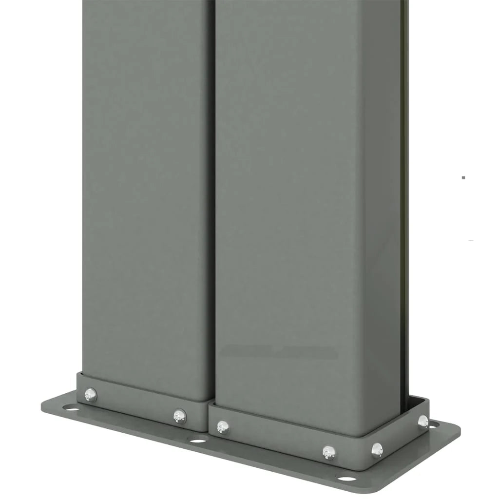 Tenda da sole laterale retrattile/schermo privacy per patio giardino terrazza balcone 180 x 1200 cm nero 02_0007442