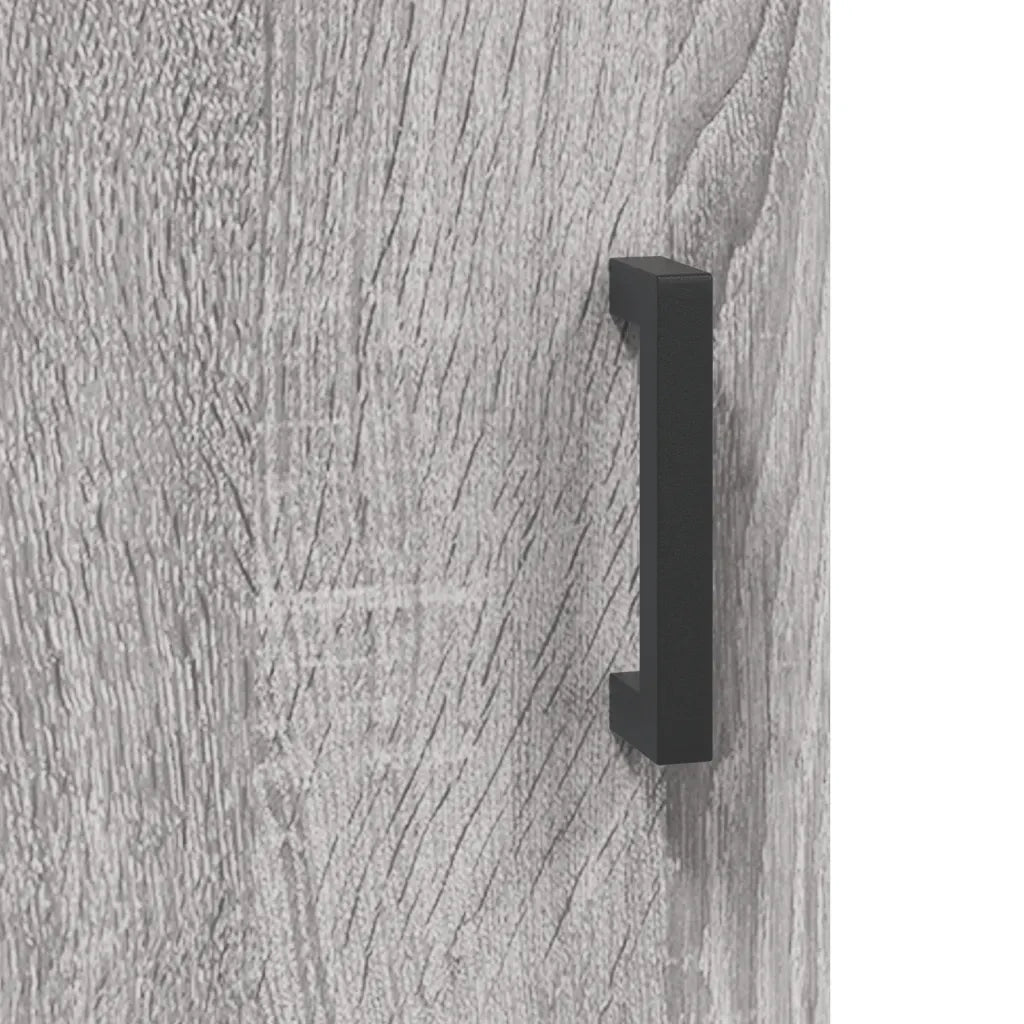 Credenza-Buffet-Armadio da cucina Grigio Sonoma 69,5x34x180 cm in Legno Multistrato 286392