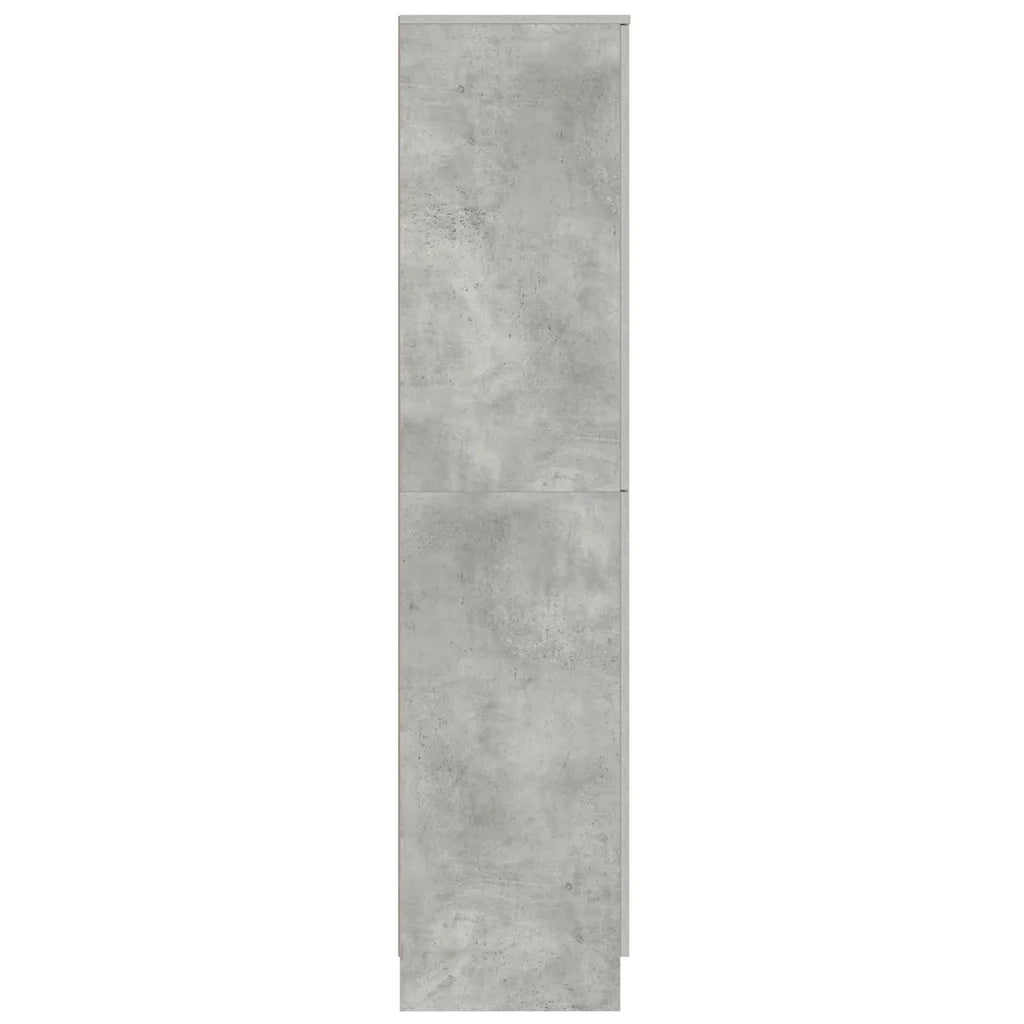 Credenza-Buffet-Armadio da cucina Grigio cemento 35 x 39 x 168 cm