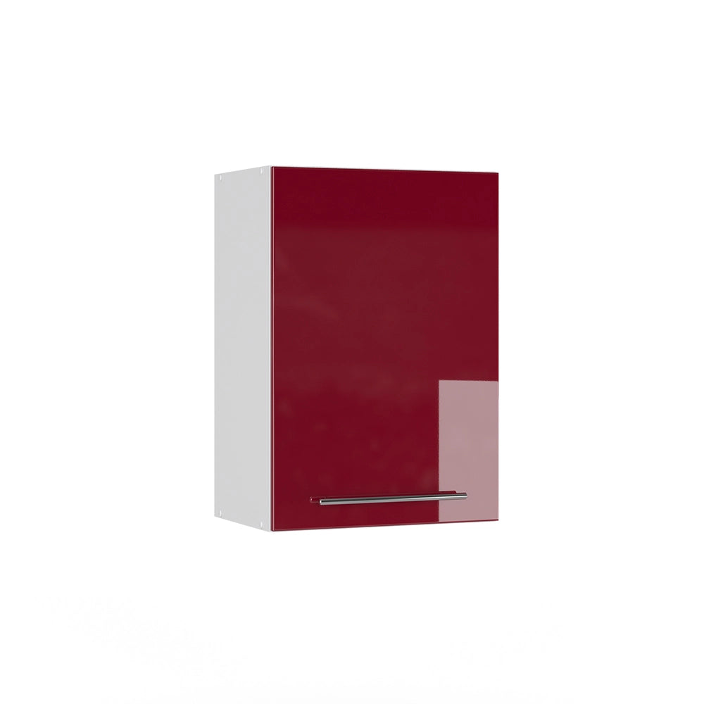 Pensile da cucina Fame-Line Bordeaux lucido/Bianco 50 cm Vicco