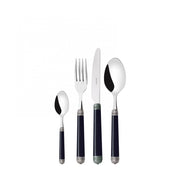 DORICO Ghiera Argento Anticato, Posate Set 24 Pz, Scatola