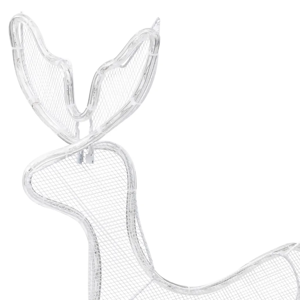 Decorazione Luminosa Natalizia Slitta e Renna con Rete 432 LED 289971