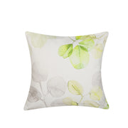 Cuscino Decorativo Patchwork in Vera Pelle Marrone Scuro 45 x 45 cm