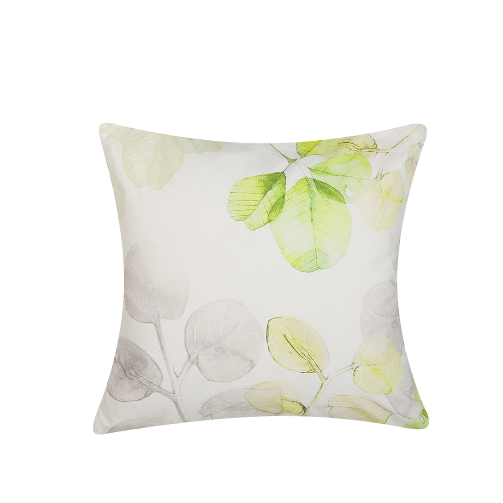 Cuscino Decorativo Patchwork in Vera Pelle Marrone Scuro 45 x 45 cm