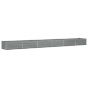 Fioriera | Cassetta per fiori | Vaso Grigio chiaro 600 x 80 x 45 cm Acciaio