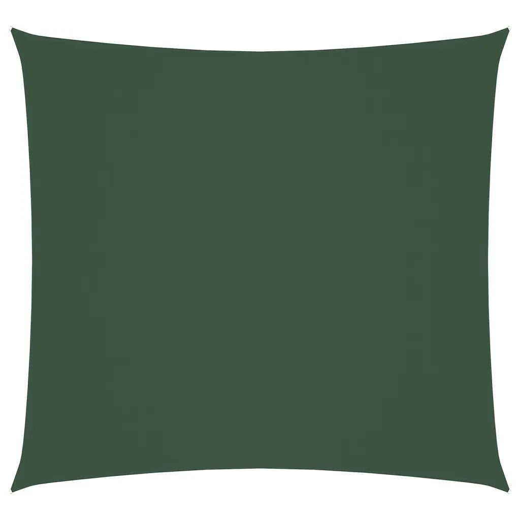 Parasole a Vela in Tela Oxford Quadrato 6x6 m Verde Scurocod mxl 95060