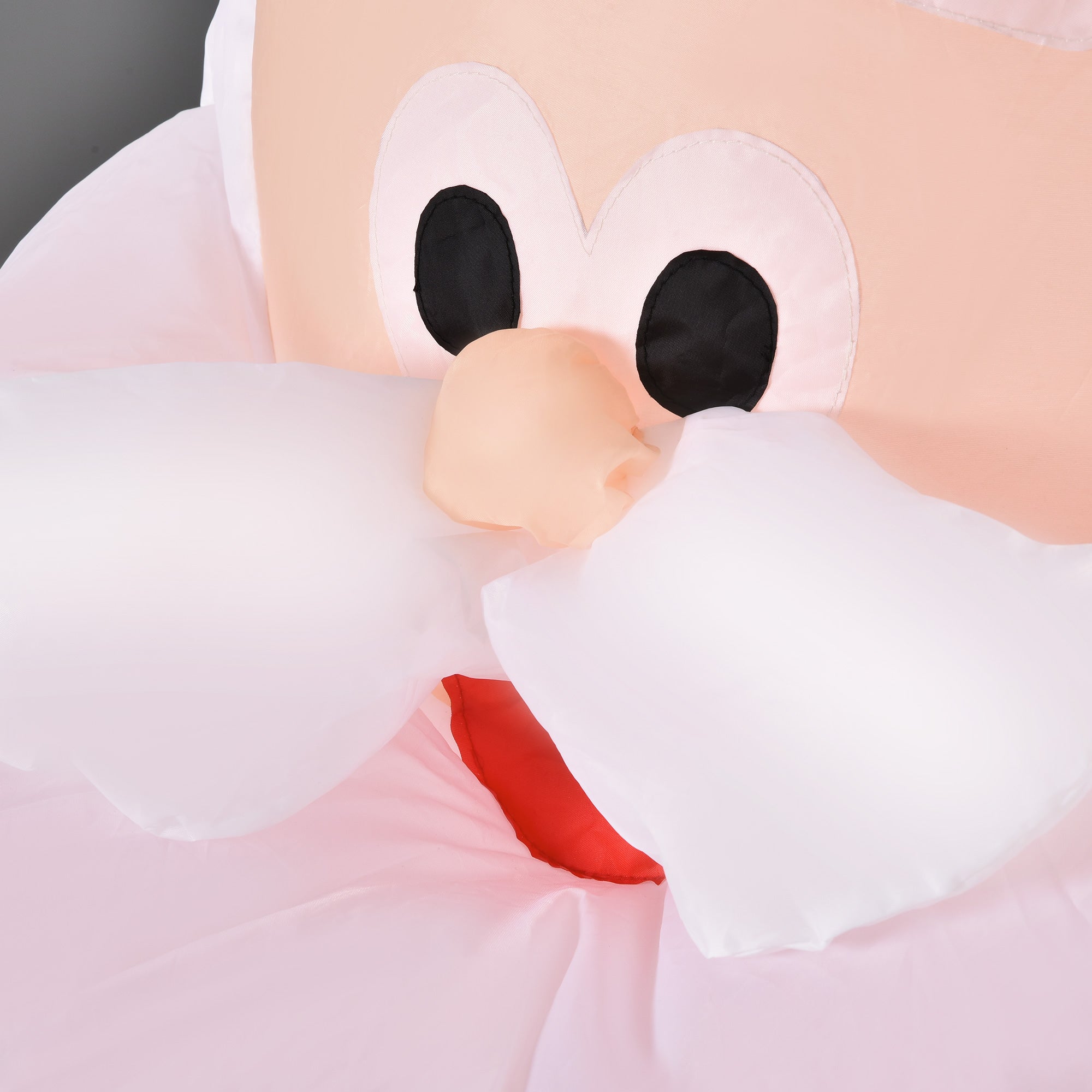 Babbo Natale Gonfiabile H180 cm con Capretta Luci LED Multicolore