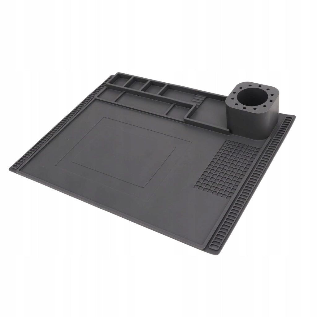 Tappetino Antistatica in Silicone FixZone ProSilica ESD 40x30 – Resistenza 500°C | 120 Scomparti