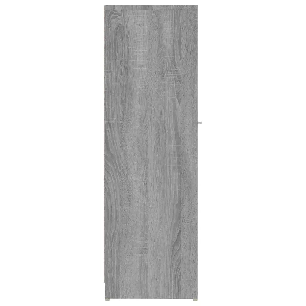 Armadietto Bagno Grigio Sonoma 30x30x95 cm in Legno Multistrato cod mxl 16359