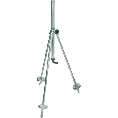 BASE TRIPODE X IRRIGATORE  ACCIAIO ZINCATO 3/4M+PORTAGOMMA H.CM 80