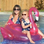 Trade Shop - Fenicottero Cavalcabile Gioco Gonfiabile Bambini 110x102cm Mare Piscina Spiaggia -