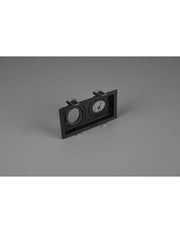 Faretto da Incasso Rettangolare Kenai 2xGU10 Nero L17 cm Trio Lighting