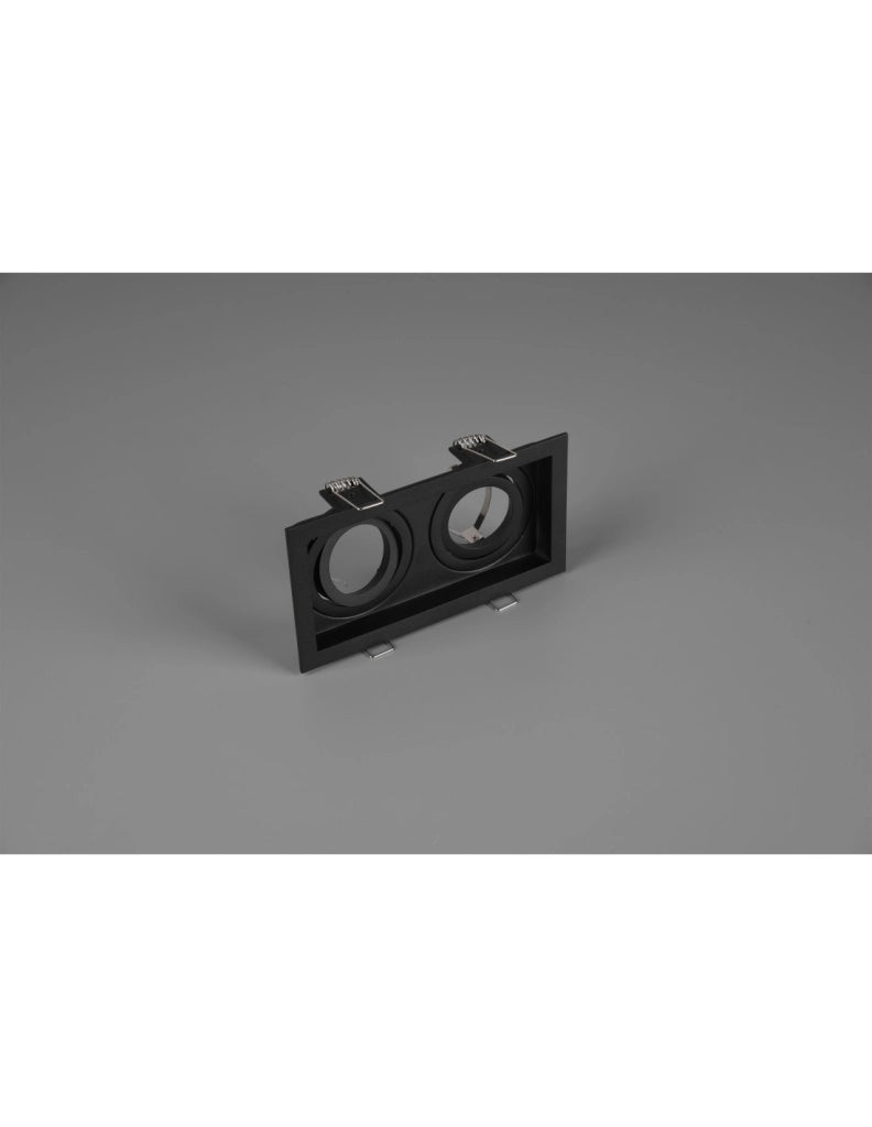 Faretto da Incasso Rettangolare Kenai 2xGU10 Nero L17 cm Trio Lighting
