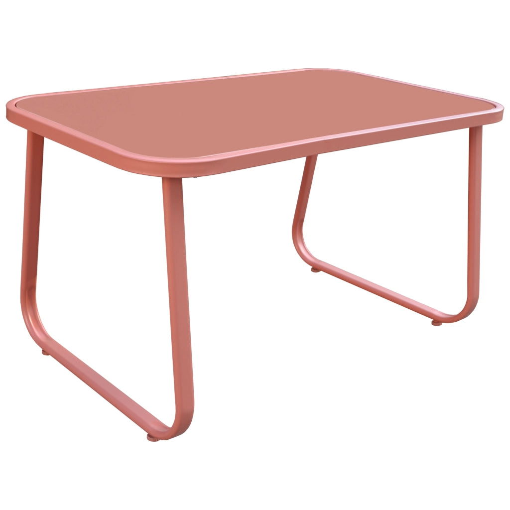Set di mobili da giardino in textilene a 4 posti in terracotta TENERIFE