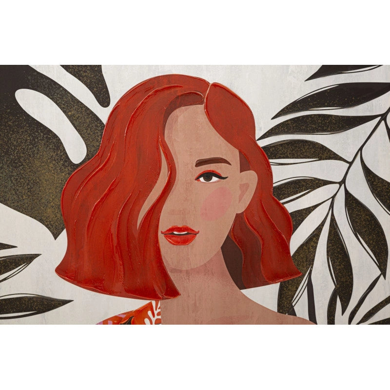 Stampa Dipinto Lady Jungle -a- 80x2,8x120