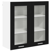 Armadio pensile | Mobile da Cucina Rovere Nero 80 x 31 x 80 cm Legno multistrato
