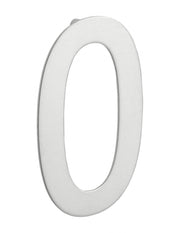 Numero civico 0 in acciaio inox 304, altezza 100 mm, con distanziatori – THIRARD