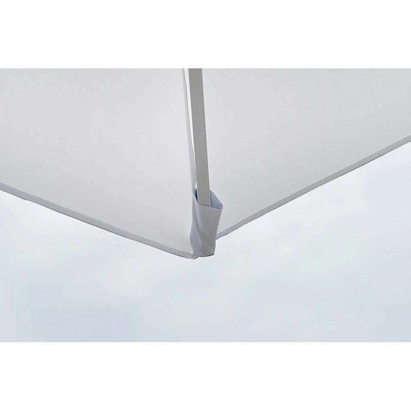 Ombrellone quadrato MOIA Push-Up 3x3 mt. fusto bianco telescopico Contract