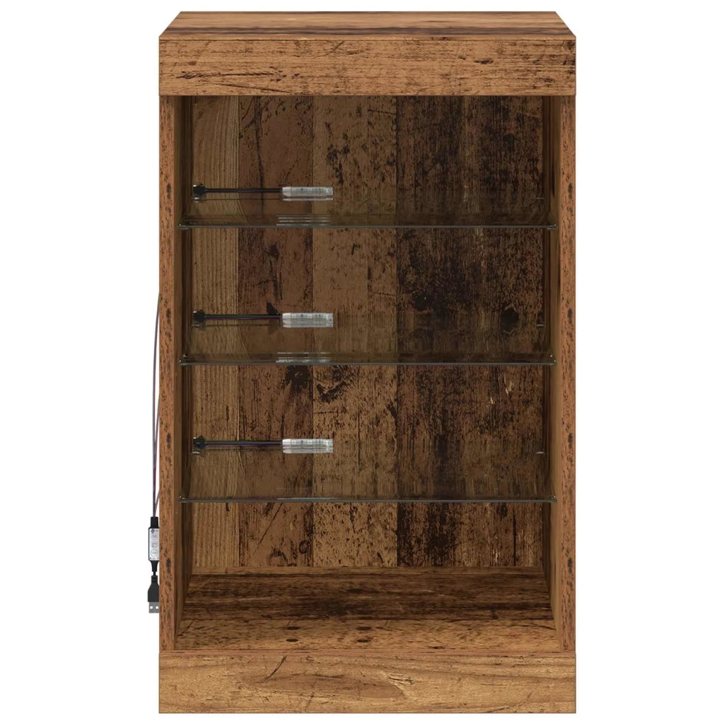 Madia LED Legno vecchio 41 x 37 x 67 cm Legno multistrato 863051