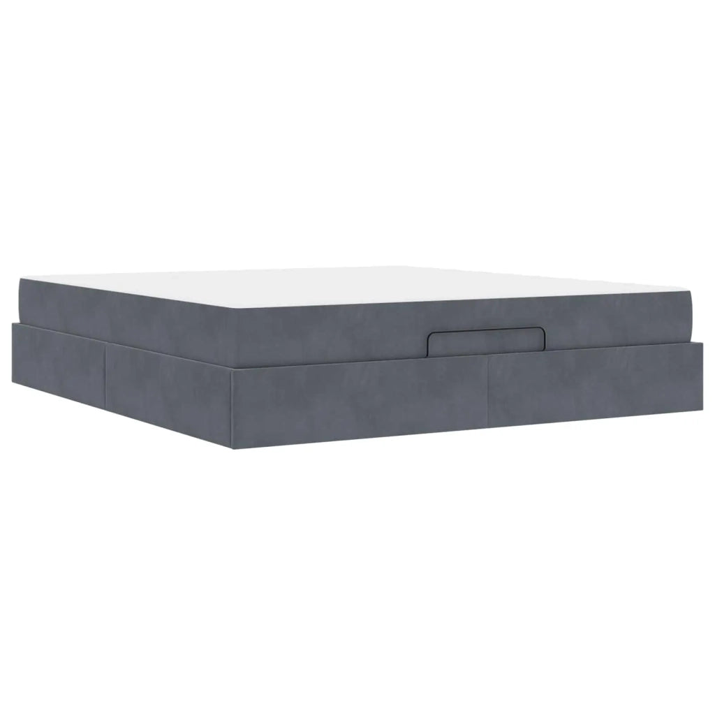 Struttura letto con materasso 2 pcs Grigio Sfumato Velluto 3399577