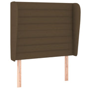 Testiera | Testata ad Orecchio Marrone Scuro 103x23x118/128 cm in Tessuto