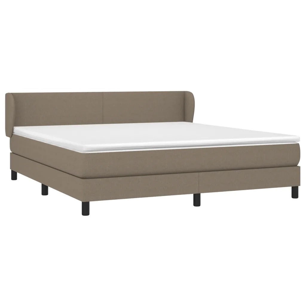 Giroletto a Molle con Materasso Tortora 160x200 cm in Tessuto 3126097