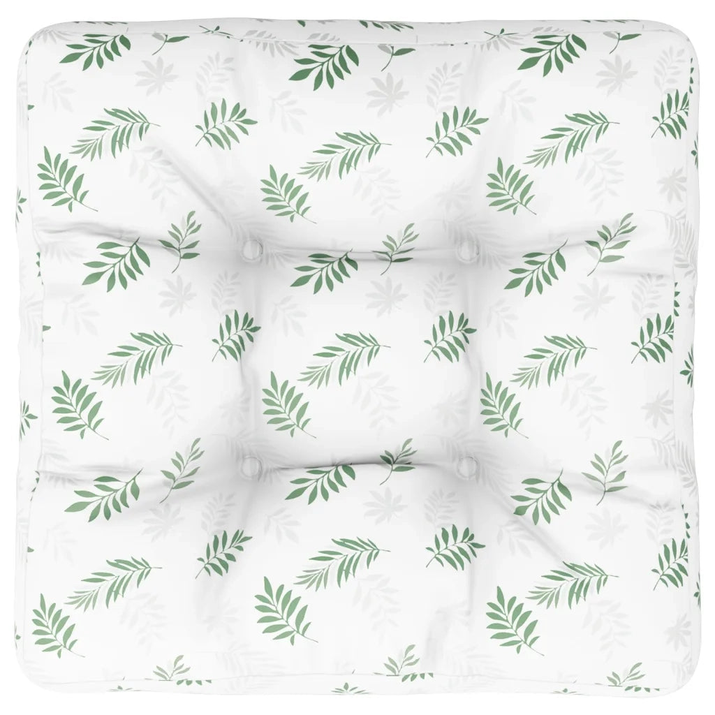 Cuscino per Pallet con Motivo a Foglie 50x50x12 cm in Tessutocod mxl 94374