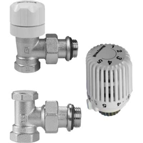 Kit termostatico a squadra ferro honeywell 1/2 x 1/2  Honeywell