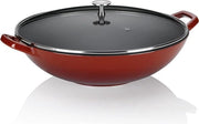 Pentola per Cucina - Piatto Antiforfora Sostenibile in Alluminio, Adatto per Induzione e Tutti i Forni, 28 cm - Cucina Salutare