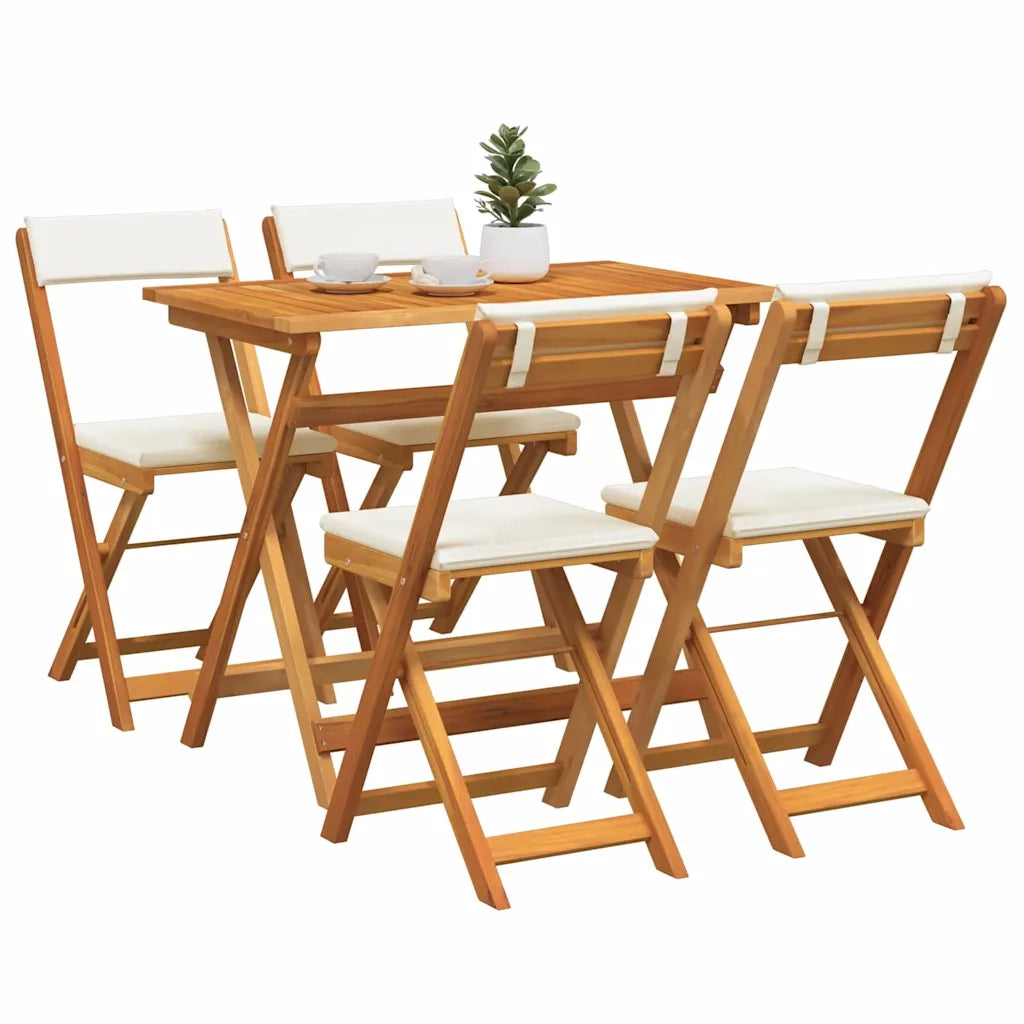 Set bistrot 5 pcs Olio Naturale Legno di Acacia Massello 4105504