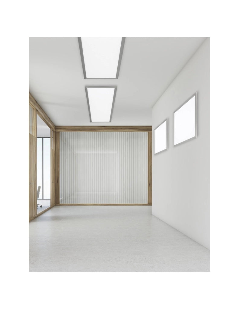 Plafoniera Pannello Quadrato Led Dimmer Nichel Phoenix 62x62 cm Trio Lighting