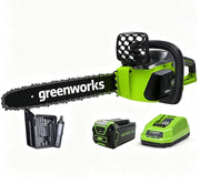 Motosega senza fili 40V motore senza spazzole 12 m/s barra 16 pollici batteria 4 Ah + caricabatterie