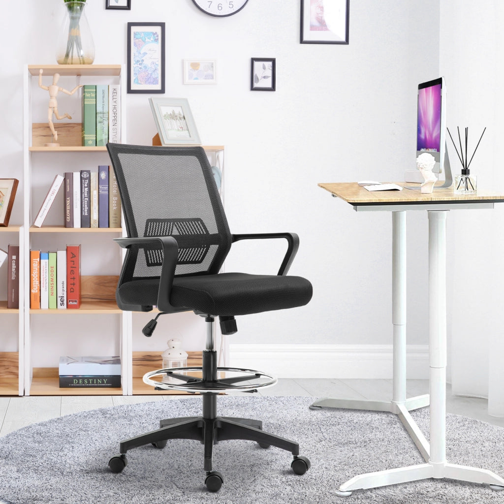 Sedia da ufficio ergonomica ¨C Xylo ¨C Seduta alta regolabile mesh traspirante nero