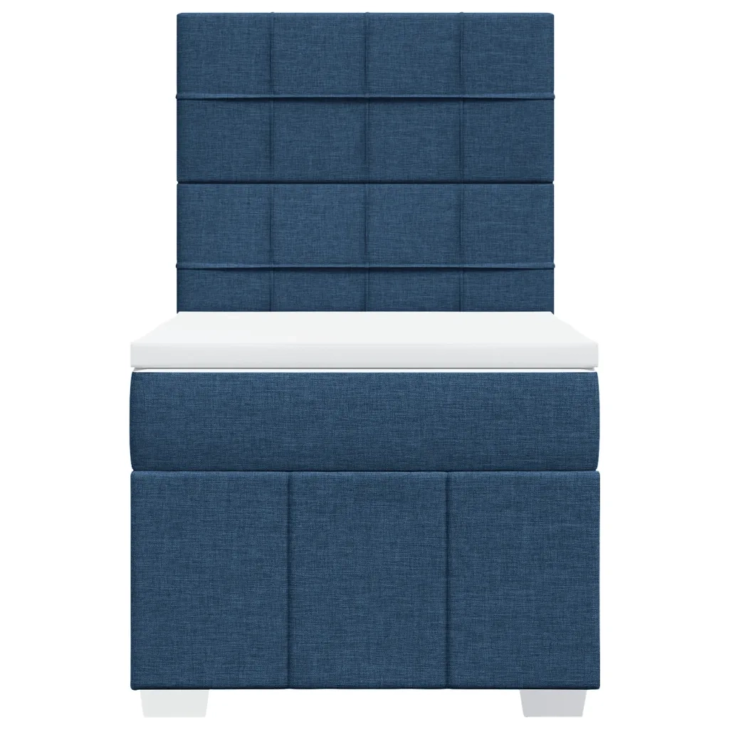Giroletto a Molle con Materasso Blu 100x200 cm in Tessuto 3291585