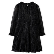 Abito per Bambine a Maniche Lunghe Nero 116 CFW4019161