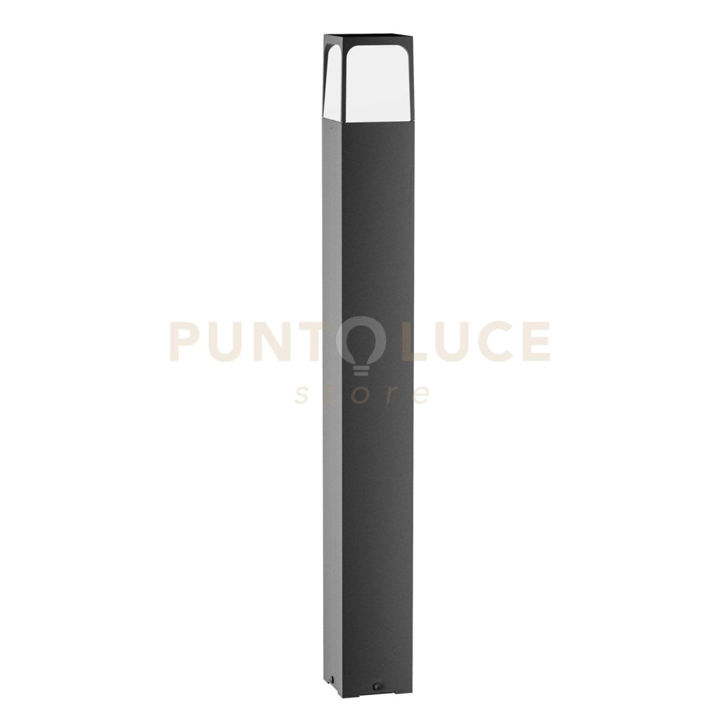 GES2033- PALETTO H.80CM 1 LUCE ATTACCO E27  IP44 IN ALLUMINIO GRIGIO ANTRACITE