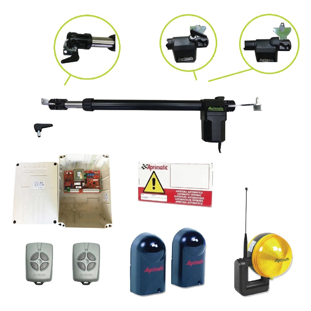 1cf kit automazione cancelli ante battenti 'ap350' peso anta max 350 kg cod:ferx.8123000nlm