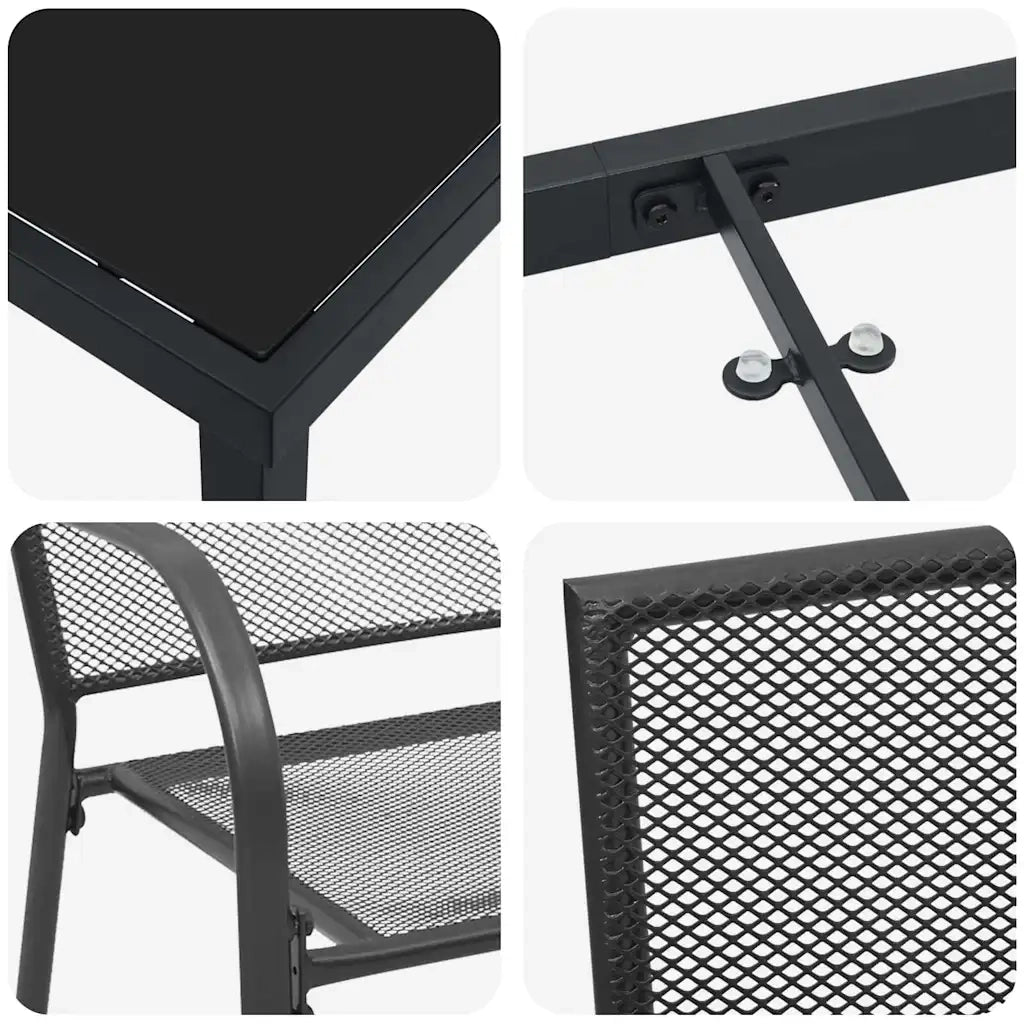 Set da Pranzo per Giardino 7 pcs Antracite 3379286