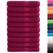 Asciugamani Premium SOLUND 10 pz Bordeaux 100x200 cm 600 g/m² 137223