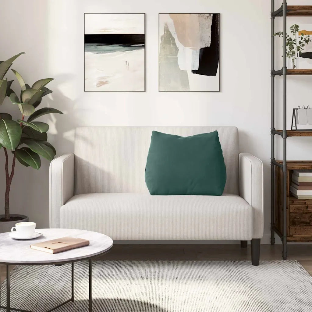 Cuscino per Schiena Verde Scuro 60 x 20 x 50 cm