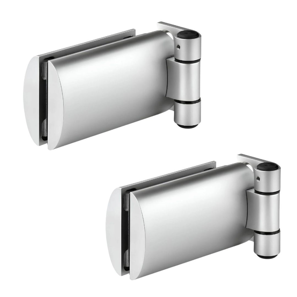 Cerniere per porte in vetro Meroni colore argento opaco 2pz