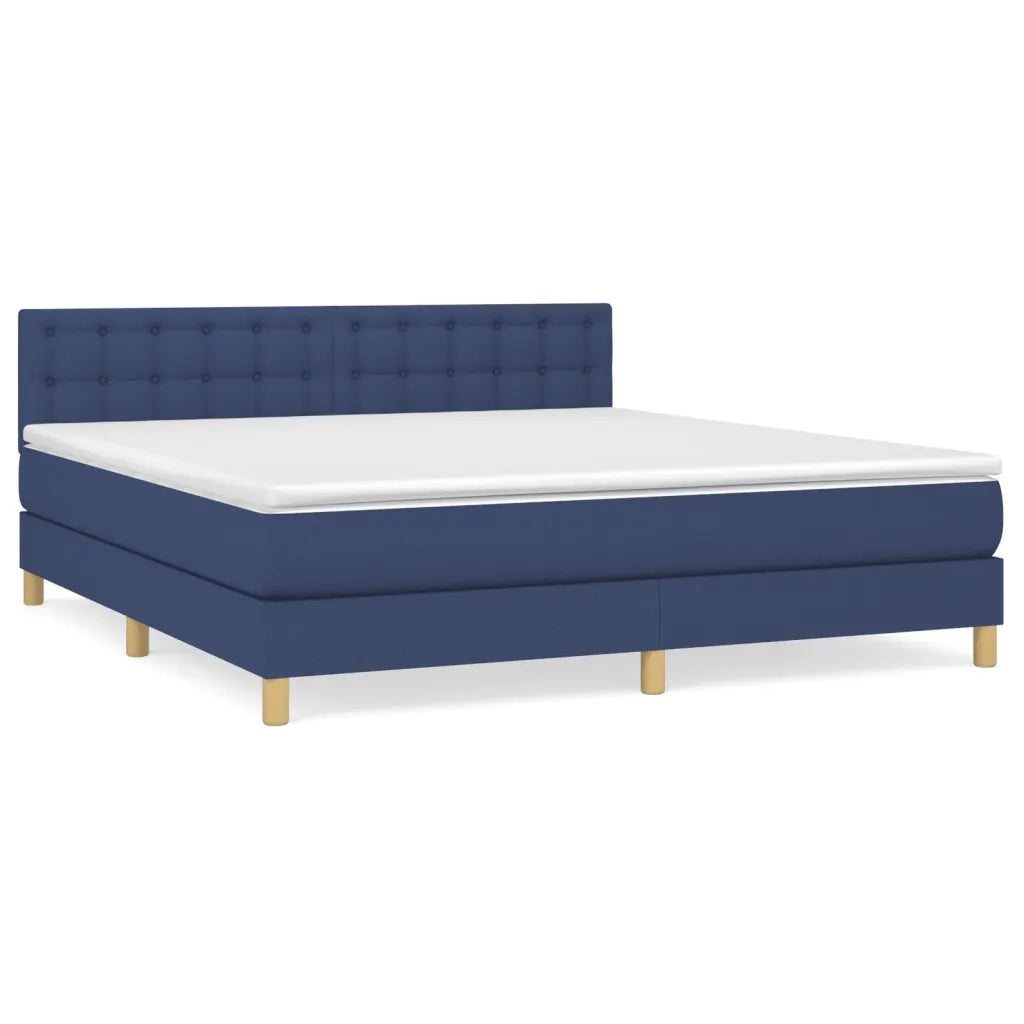 Giroletto a Molle con Materasso Blu 180x200 cm in Tessuto 3140959