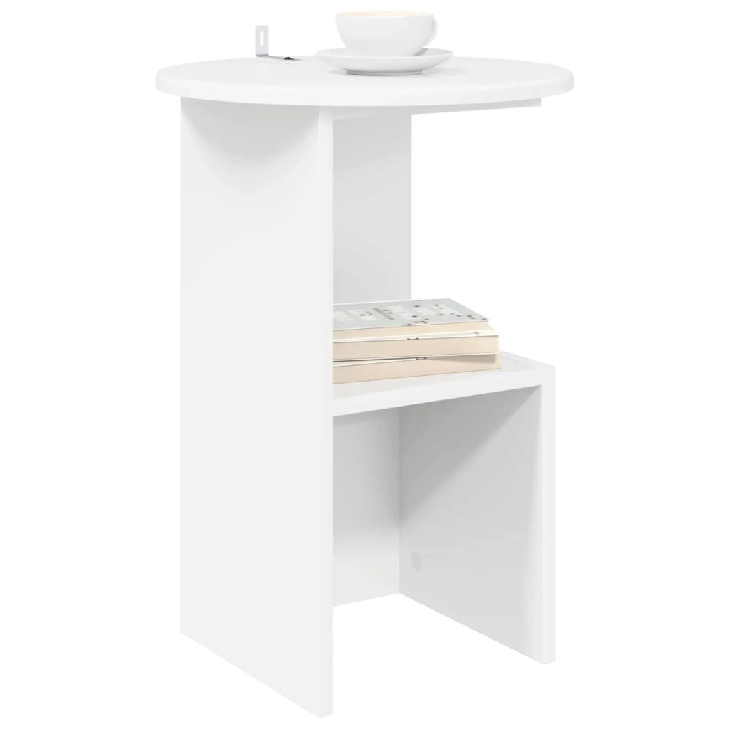 Tavolo laterale Bianco Ø 39,5 x 55 cm Legno ingegnerizzato 8001037