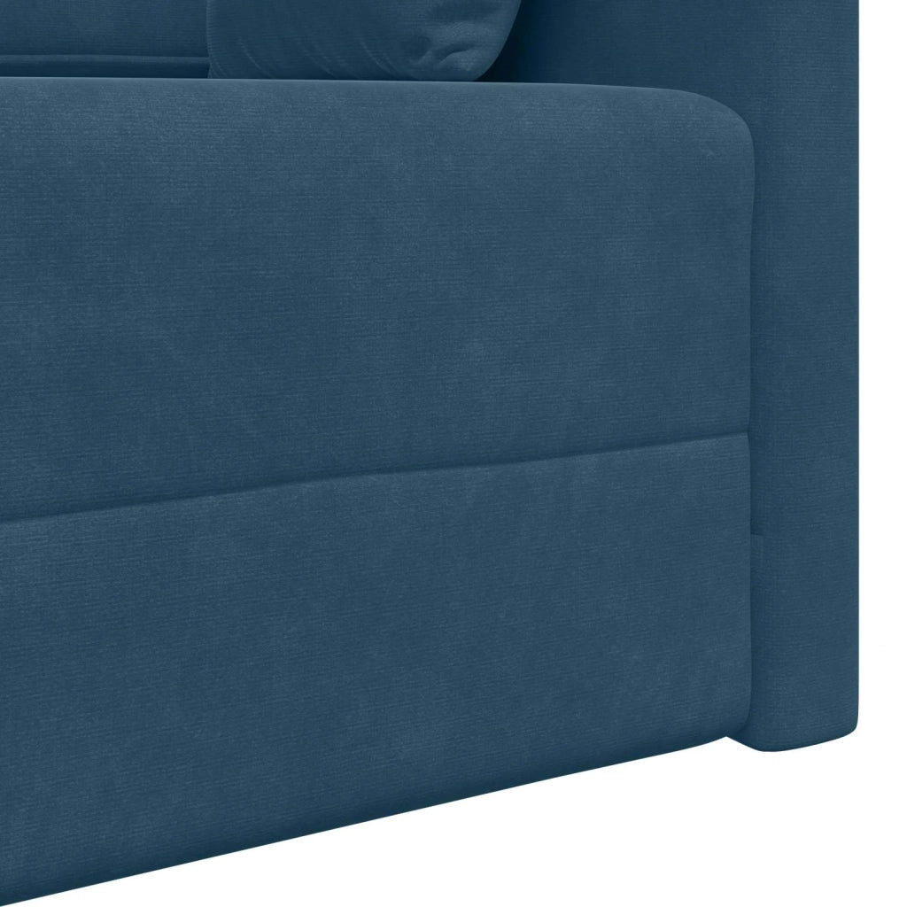 Divano-letto da pavimento Blu 213 x 70 x 77 cm Velluto 4106725